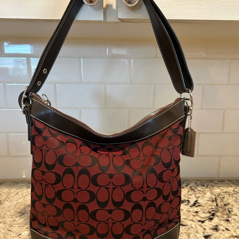Coach Red and Brown Women's Bag